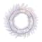 24" Pre-Lit Sparkle White Spruce Artificial Christmas Wreath, Warm White LED Lights